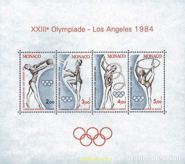 Sellos: 79009 MNH MONACO 1984 23 JUEGOS OLIMPICOS VERANO LOS ANGELES 1984