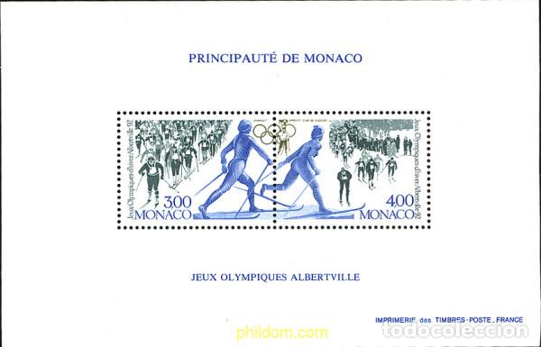 Sellos: 227924 MNH MONACO 1991 25 JUEGOS OLIMPICOS VERANO BARCELONA 1992 - 16 JUEGOS OLIMPICOS INVIERNO. AL