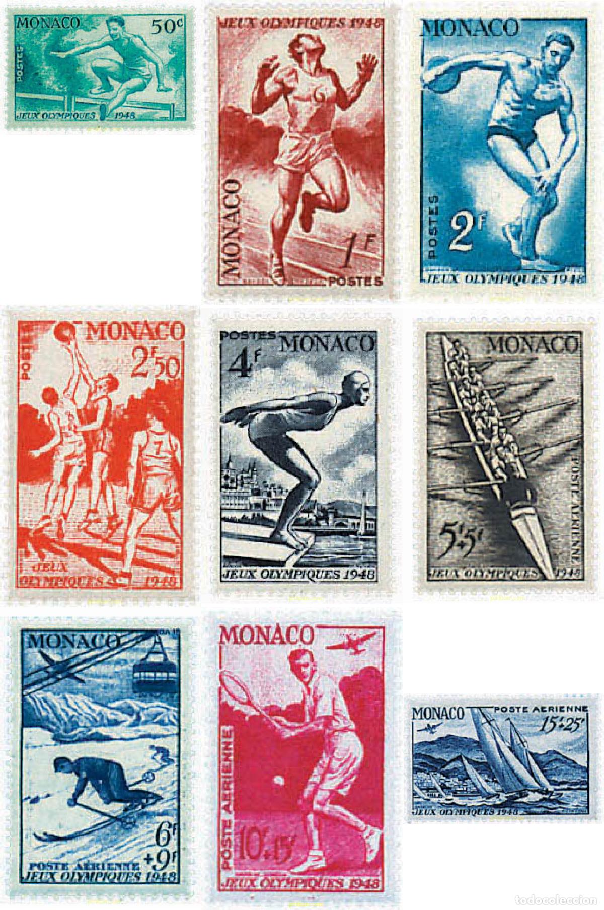 Sellos: 67740 MNH MONACO 1948 14 JUEGOS OLIMPICOS VERANO LONDRES 1948