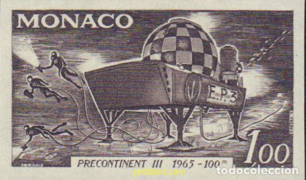 Sellos: 593270 MNH MONACO 1966 ANIVERSARIO DE LA OPERACION SUBMARINA PRECONTINENT III
