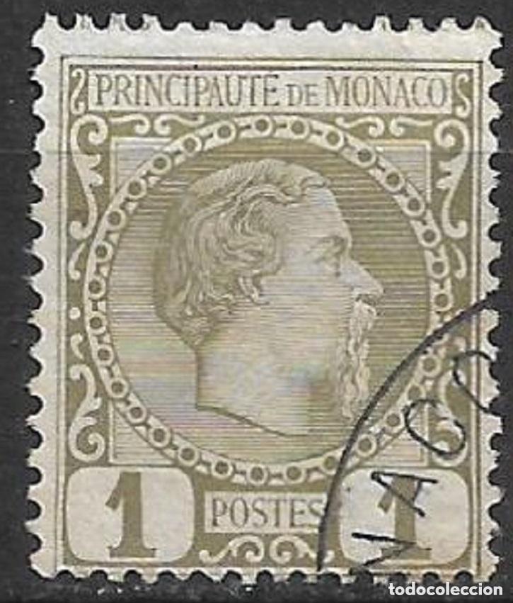 Sellos: M&oacute;naco 1885 Michel 1 usado 17&euro; - 18/4