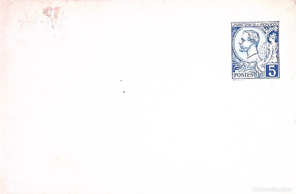Sellos: O) 1885 MONACO, PRINCE ALBERT I. POSTAL STATIONERY 5c