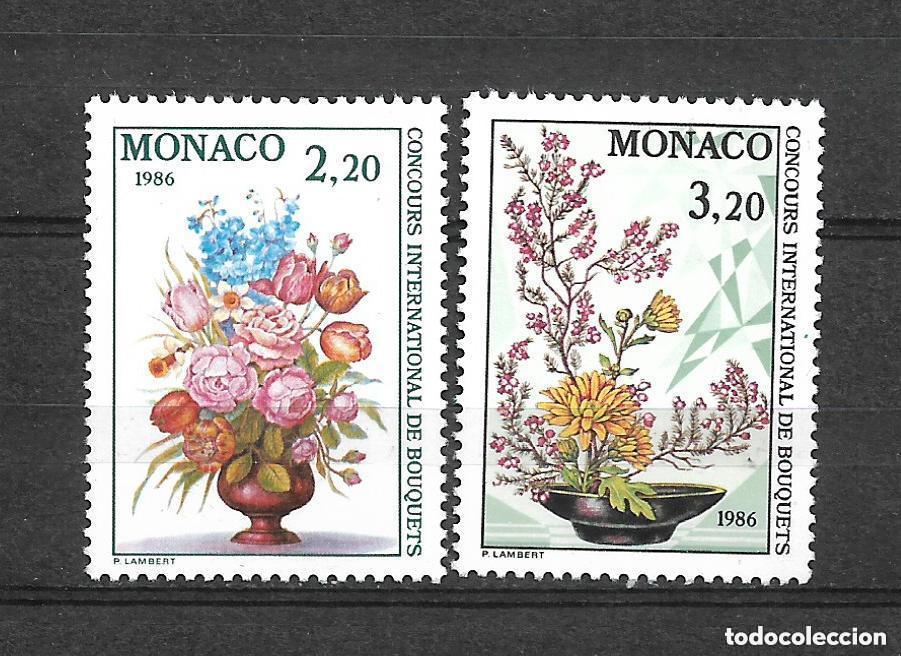 Sellos: monaco 1985 scott 1491/1492 ** mnh flora 3.50&euro;- 1-38