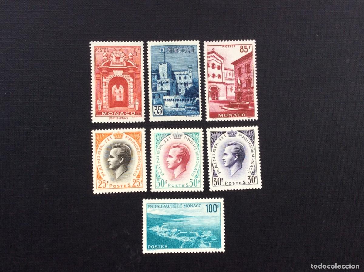 Briefmarken: MONACO N&ordm; YVERT 503/9*** A&Ntilde;O 1959. PRINCIPE RAINIERO III Y VISTAS DEL PRINCIPADP