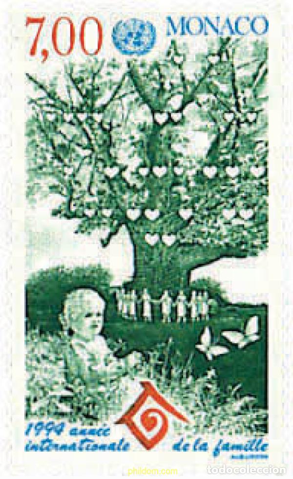 Sellos: 78120 MNH MONACO 1994 A&Ntilde;O INTERNACIONAL DE LA FAMILIA