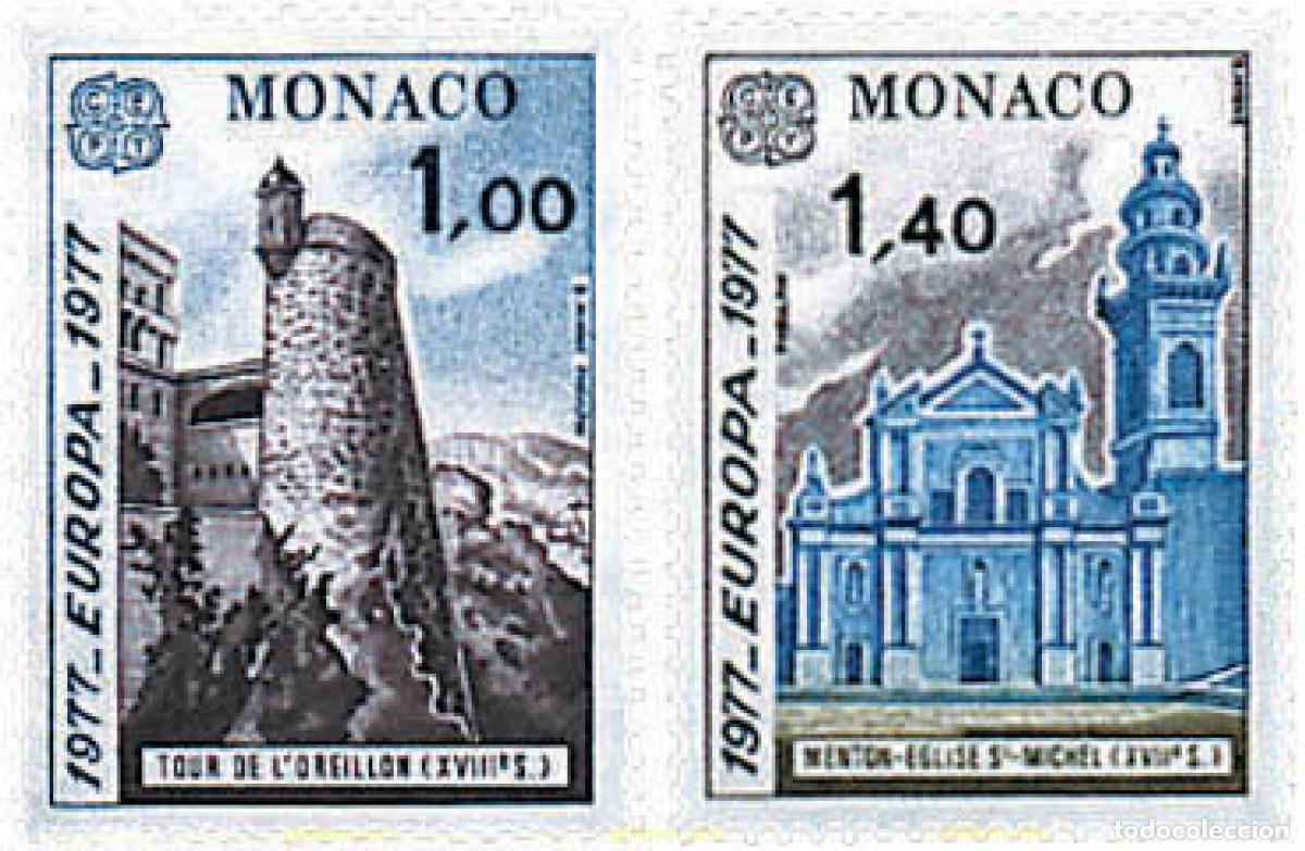 Sellos: 62316 MNH MONACO 1977 EUROPA CEPT. PAISAJES
