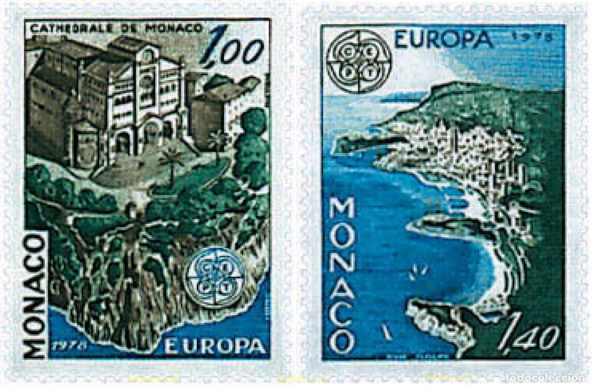 Sellos: 62339 MNH MONACO 1978 EUROPA CEPT. ARQUITECTURA