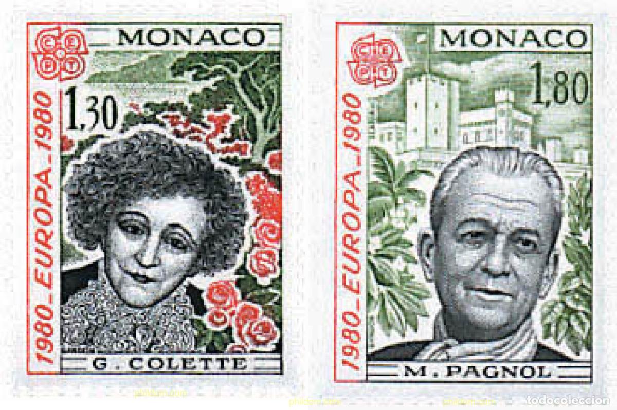 Sellos: 62435 MNH MONACO 1980 EUROPA CEPT. GENTE FAMOSA