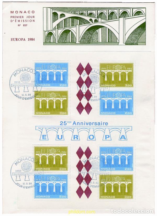 Sellos: 24026 MNH MONACO 1984 EUROPA CEPT. 25 ANIVERSARIO DE LA CEPT
