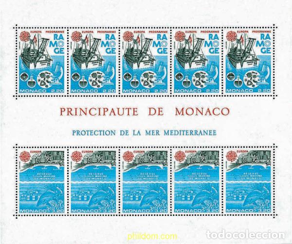 Sellos: 64106 MNH MONACO 1986 EUROPA CEPT. PATRIMONIO ARTISTICO Y NATURAL