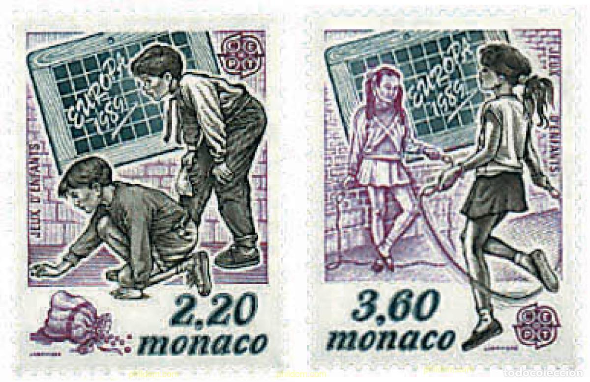 Sellos: 62752 MNH MONACO 1989 EUROPA CEPT. JUEGOS INFANTILES
