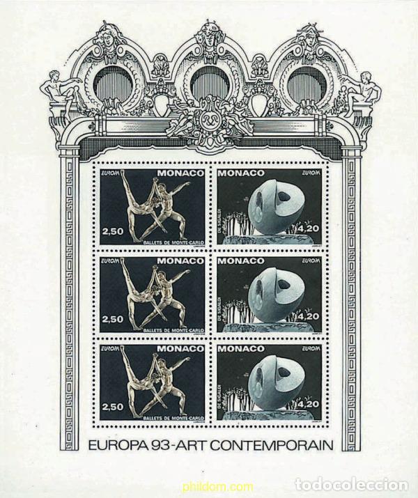 Sellos: 62866 MNH MONACO 1993 EUROPA CEPT. ARTE CONTEMPORANEO