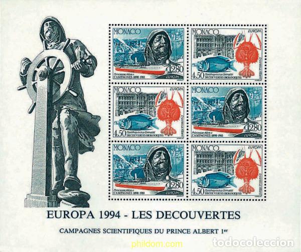 Sellos: 62930 MNH MONACO 1994 EUROPA CEPT. GRANDES DESCUBRIMIENTOS