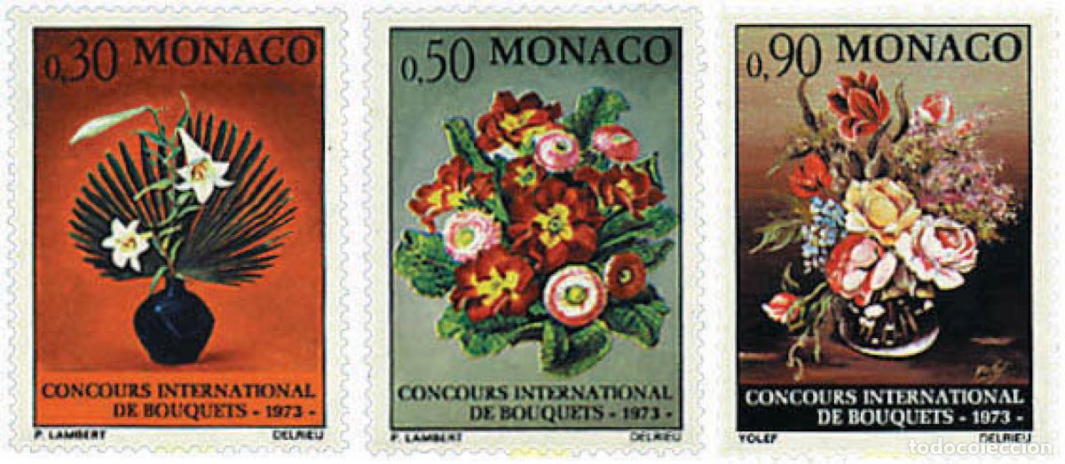 Sellos: 96917 MNH MONACO 1972 CONCURSO INTERNACIONAL DE RAMOS DE FLORES