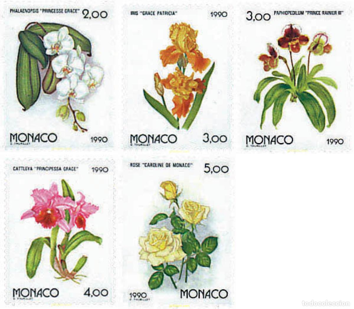 Sellos: 96974 MNH MONACO 1990 OSAKA 90. EXPOSICION FLORAL INTERNACIONAL EN JAPON