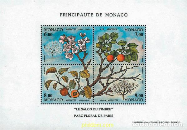 Sellos: 97037 MNH MONACO 1994 LAS CUATRO ESTACIONES DEL ALBARICOQUE