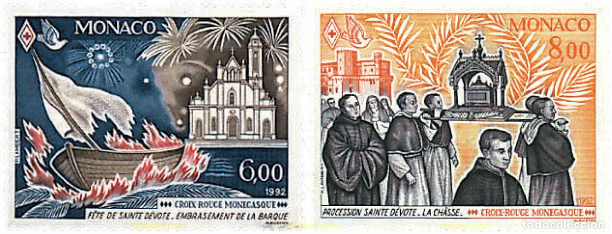 Sellos: 35485 MNH MONACO 1992 CRUZ ROJA MONEGASCA