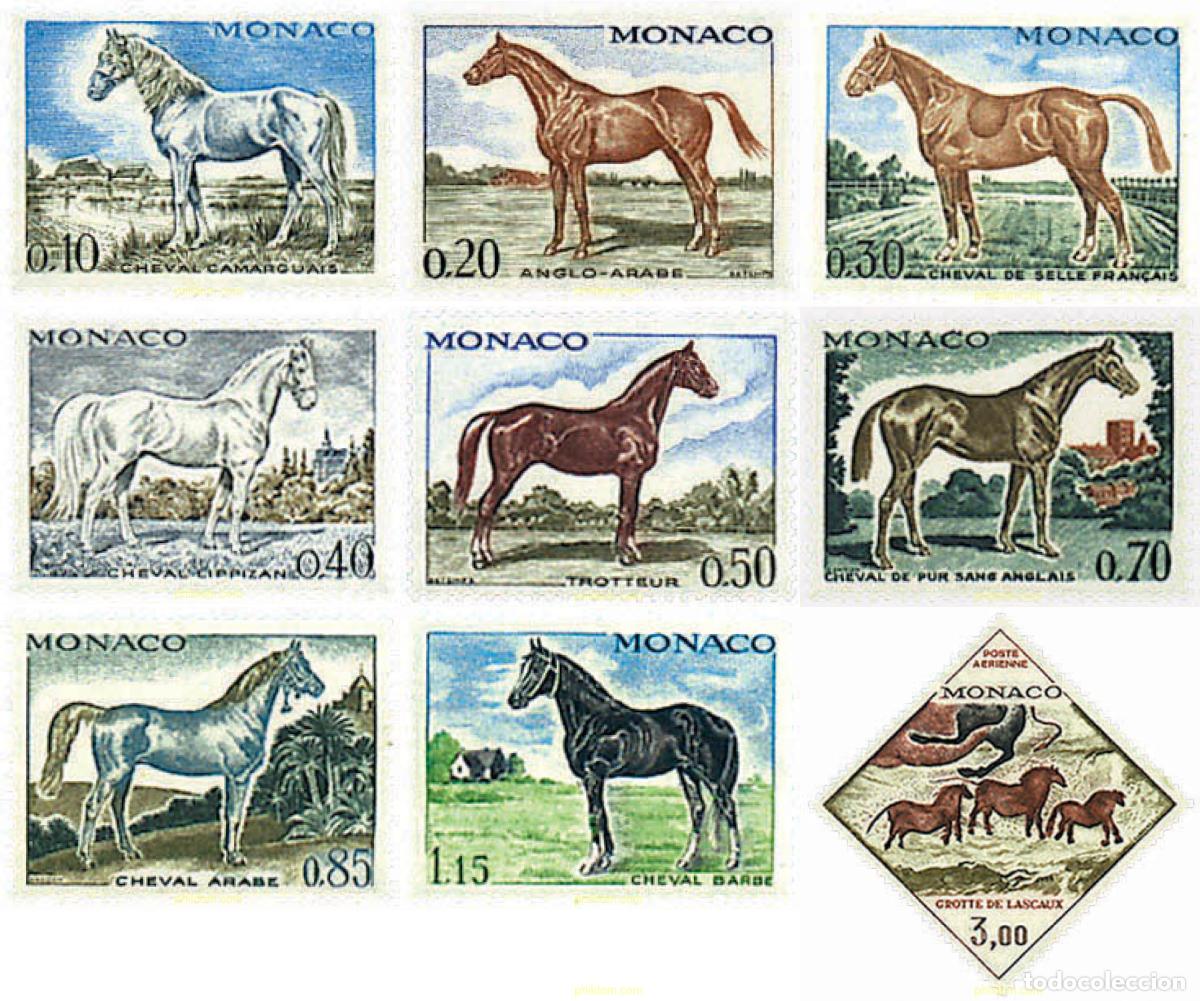 Sellos: 76901 MNH MONACO 1970 CABALLOS DE RAZA