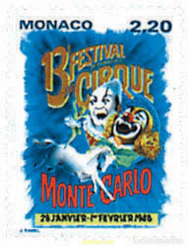 Sellos: 77459 MNH MONACO 1987 13 FESTIVAL INTERNACIONAL DEL CIRCO DE MONTECARLO
