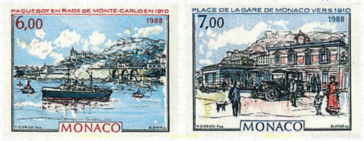 Sellos: 56091 MNH MONACO 1988 MONACO Y MONTECARLO EN LA BELLE EPOQUE