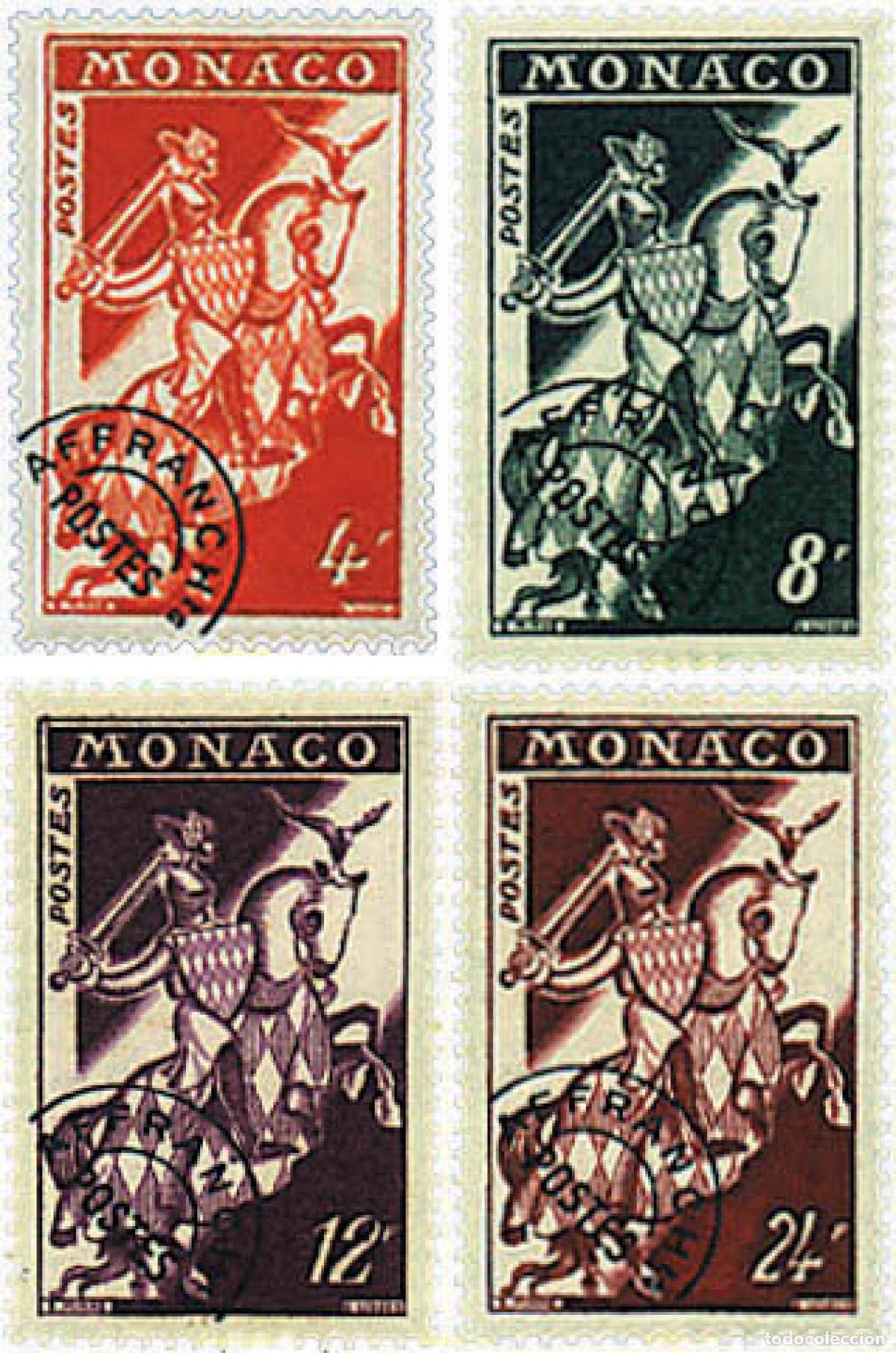 Sellos: 34859 MNH MONACO 1954 SELLO DEL PRINCIPE