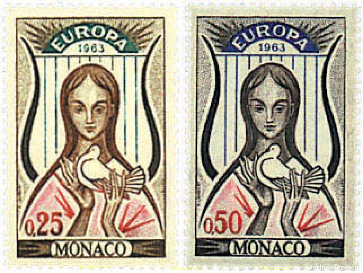 Sellos: 62086 MNH MONACO 1963 EUROPA CEPT