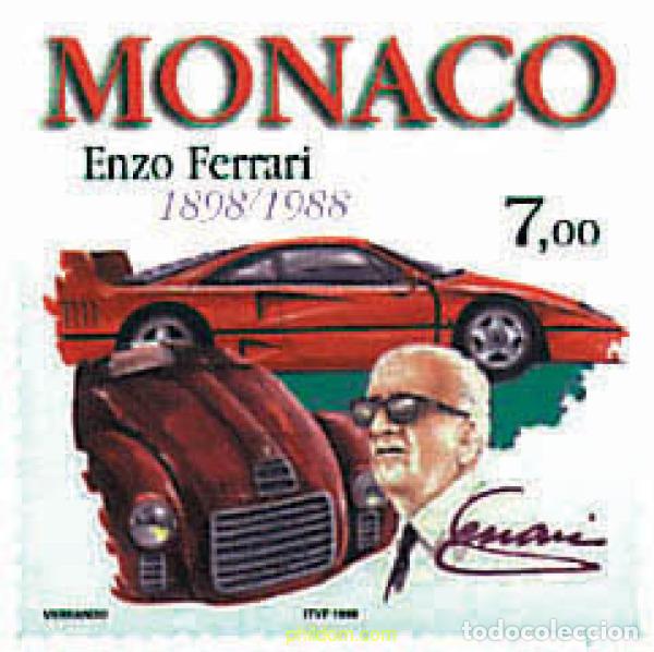 Sellos: 49057 MNH MONACO 1998 CENTENARIO DE ENZO FERRARI