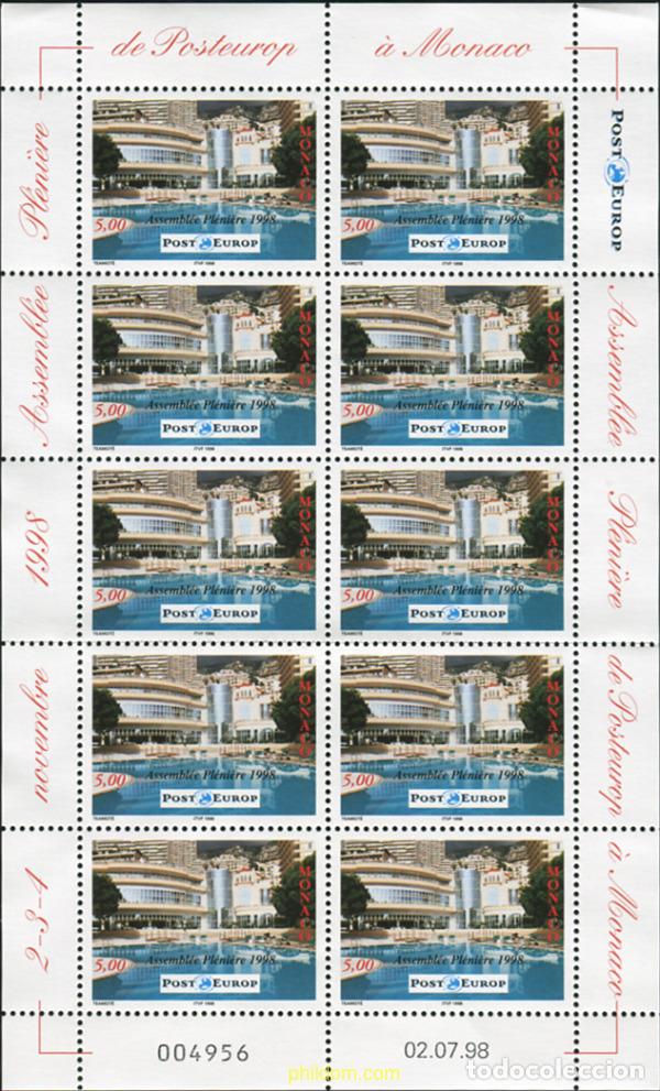Sellos: 11866 MNH MONACO 1998 ASAMBLEA PLENARIA DE CORREOS DE EUROPA