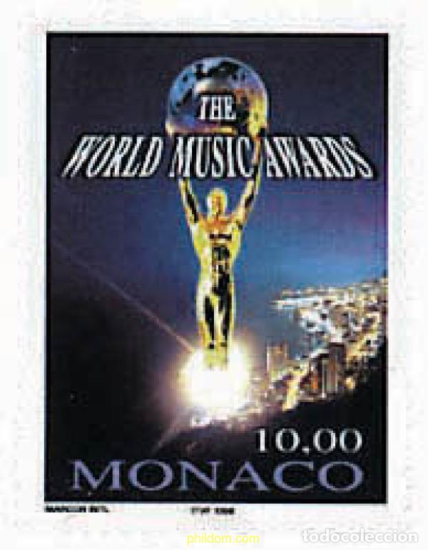 Sellos: 76923 MNH MONACO 1998 10 &rdquo;WORLD MUSIC AWARDS&rdquo;