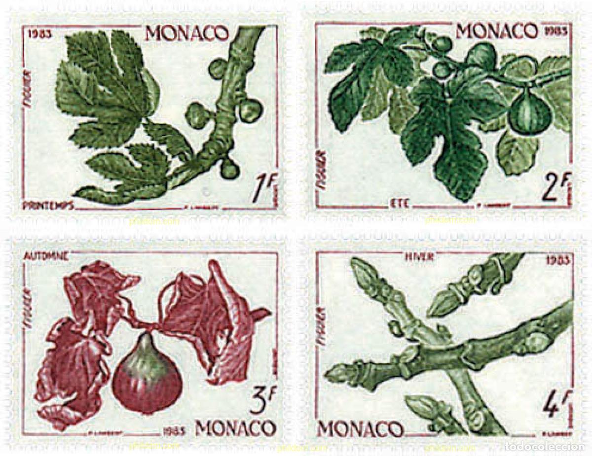 Briefmarken: 344734 MNH MONACO 1983 LAS CUATRO ESTACIONES DE LA HIGUERA