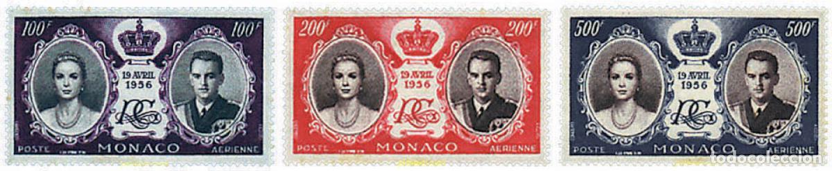 Sellos: 579571 MNH MONACO 1956 BODA DEL PRINCIPE RAINIERO Y GRACE KELLY