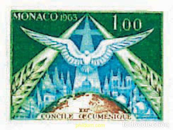 Sellos: 35467 MNH MONACO 1963 21 CONCILIO ECUMENICO VATICANO
