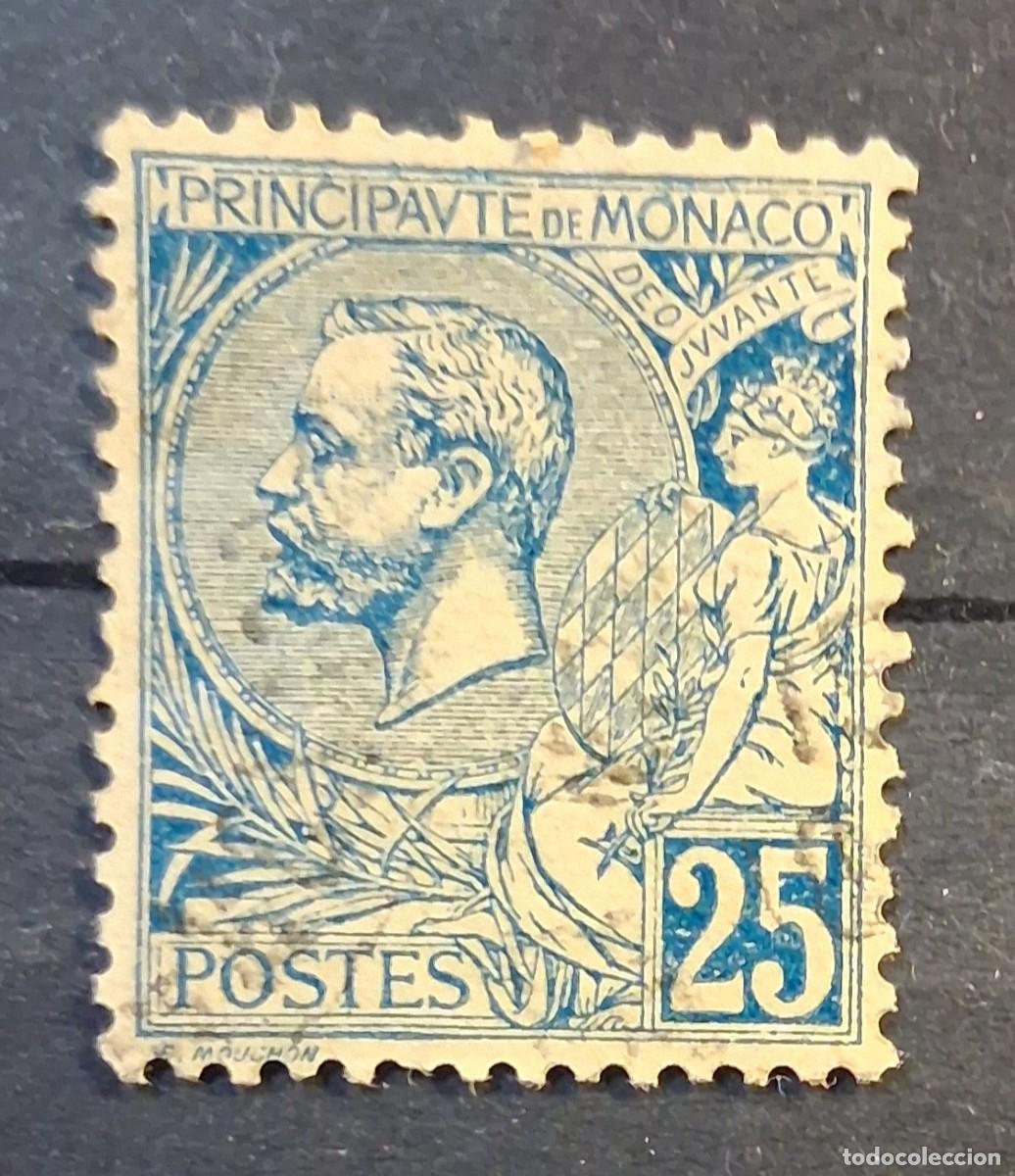 Sellos: M&Oacute;NACO, 1901, CAT.YT.25. - Foto 1