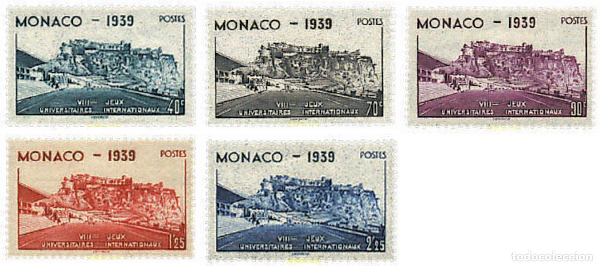 Sellos: 34708 MNH MONACO 1939 8 JUEGOS UNIVERSITARIOS INTERNACIONALES