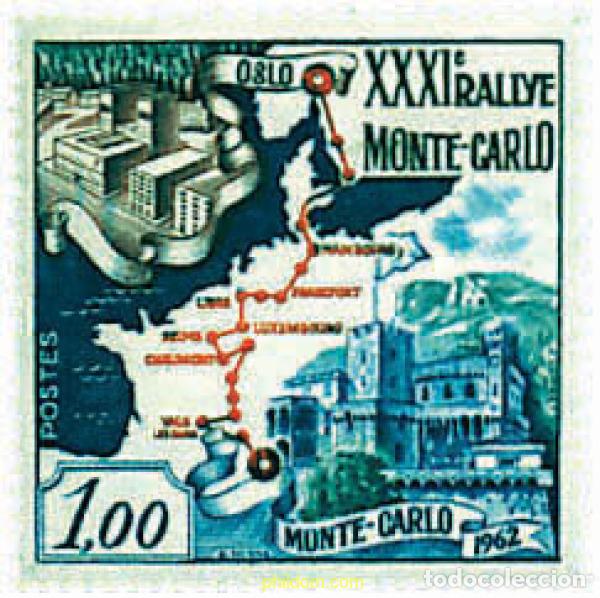 Sellos: 281590 HINGED MONACO 1962 31 RALLY AUTOMOVILISTICO DE MONTECARLO
