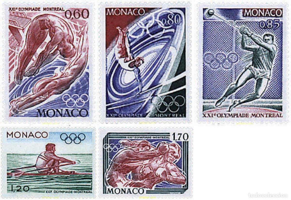 Sellos: 77454 MNH MONACO 1976 21 JUEGOS OLIMPICOS VERANO MONTREAL 1976