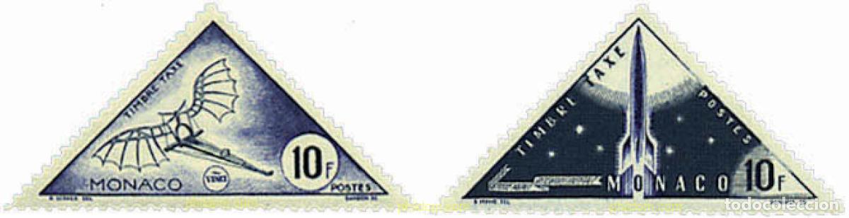 Sellos: 345146 MNH MONACO 1953 MEDIOS DE TRANSPORTE ANTIGUOS Y MODERNOS
