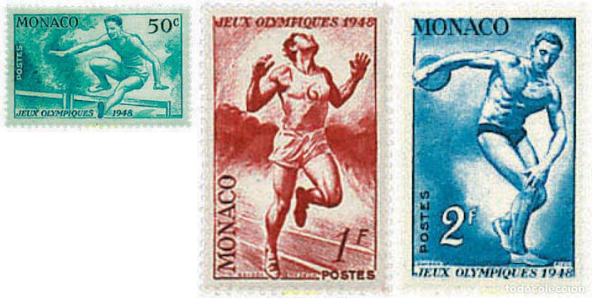 Sellos: 228011 HINGED MONACO 1948 14 JUEGOS OLIMPICOS VERANO LONDRES 1948