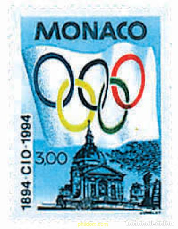 Sellos: 67805 MNH MONACO 1994 CENTENARIO DEL COMITE OLIMPICO INTERNACIONAL