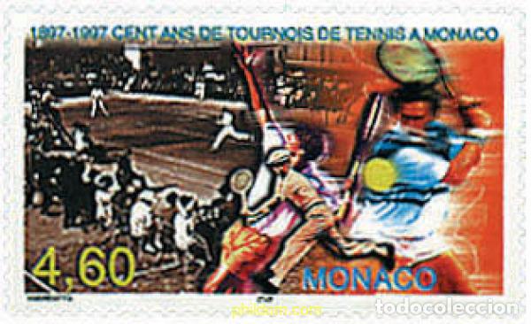 Francobolli: 67811 MNH MONACO 1997 100 A&Ntilde;OS DE TORNEOS DE TENIS EN MONACO