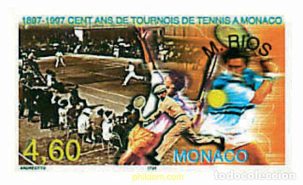 Francobolli: 67812 MNH MONACO 1997 100 A&Ntilde;OS DE TORNEOS DE TENIS EN MONACO. Vencedor