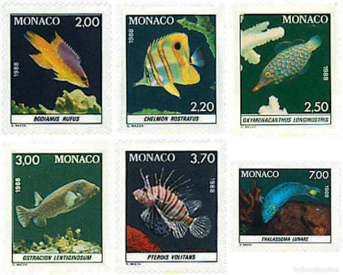 Francobolli: 67797 MNH MONACO 1988 PECES DEL MUSEO OCEANOGRAFICO DE MONACO