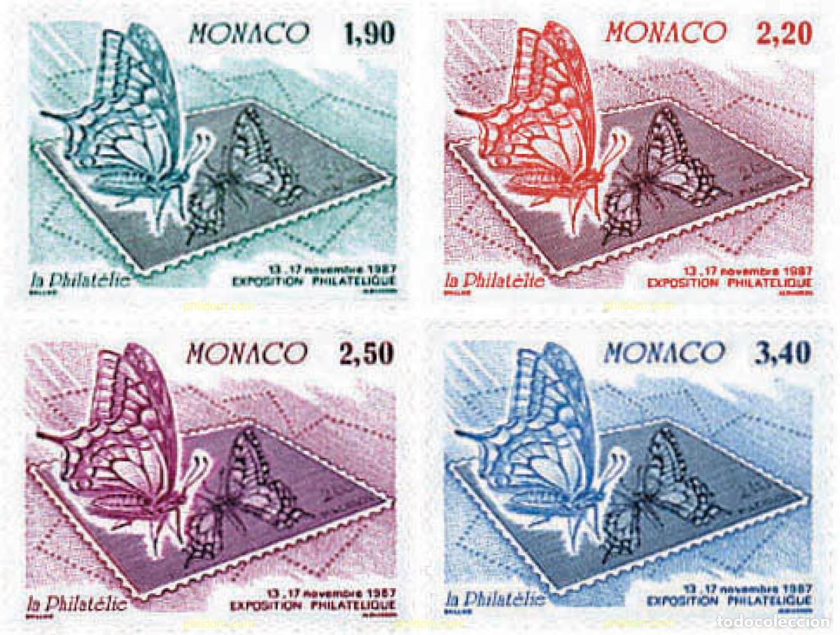 Sellos: 78119 MNH MONACO 1987 EXPOSICION FILATELICA INTERNACIONAL