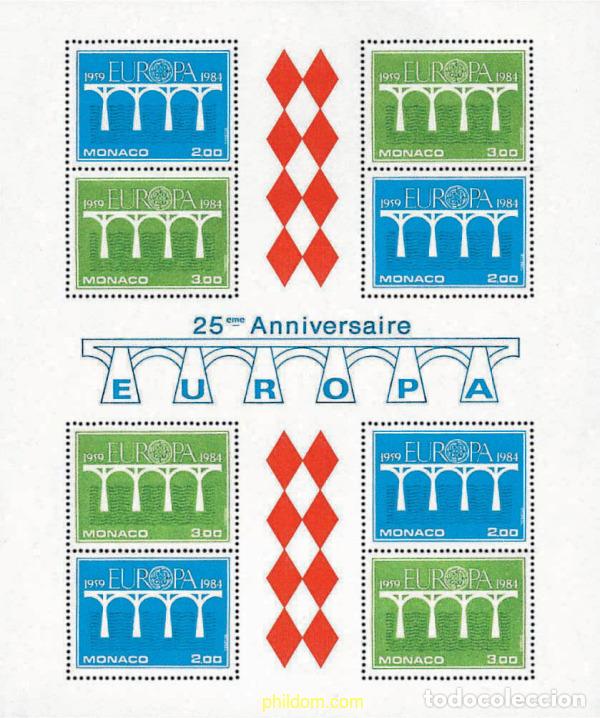 Stamps: 76907 MNH MONACO 1984 EUROPA CEPT. 25 ANIVERSARIO DE LA CEPT