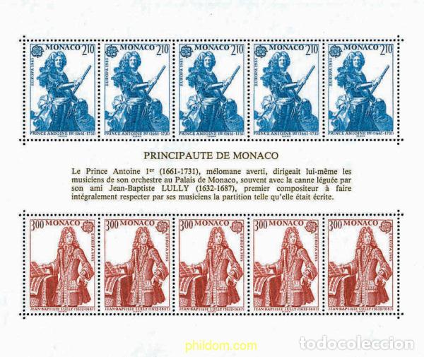 Stamps: 66217 MNH MONACO 1985 EUROPA CEPT. A&Ntilde;O EUROPEO DE LA MUSICA