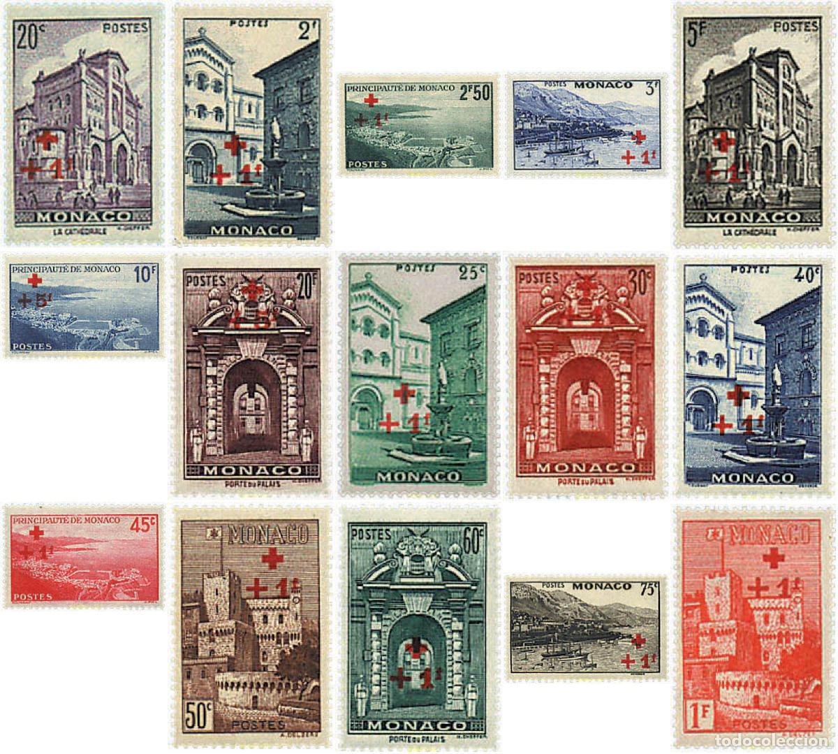 Sellos: 344524 HINGED MONACO 1940 PRO CRUZ ROJA