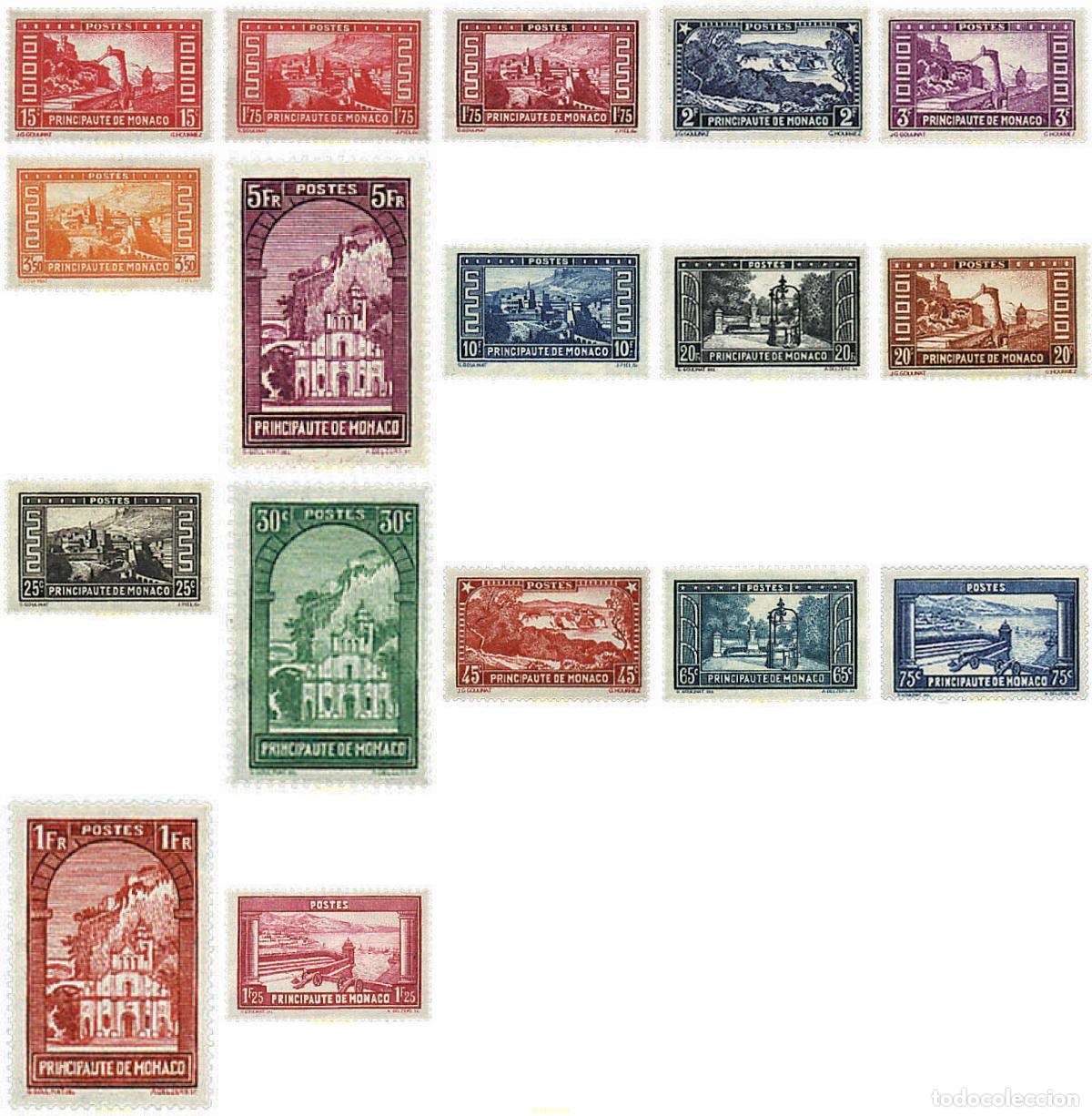 Sellos: 344516 HINGED MONACO 1933 PAISAJES DEL PRINCIPADO