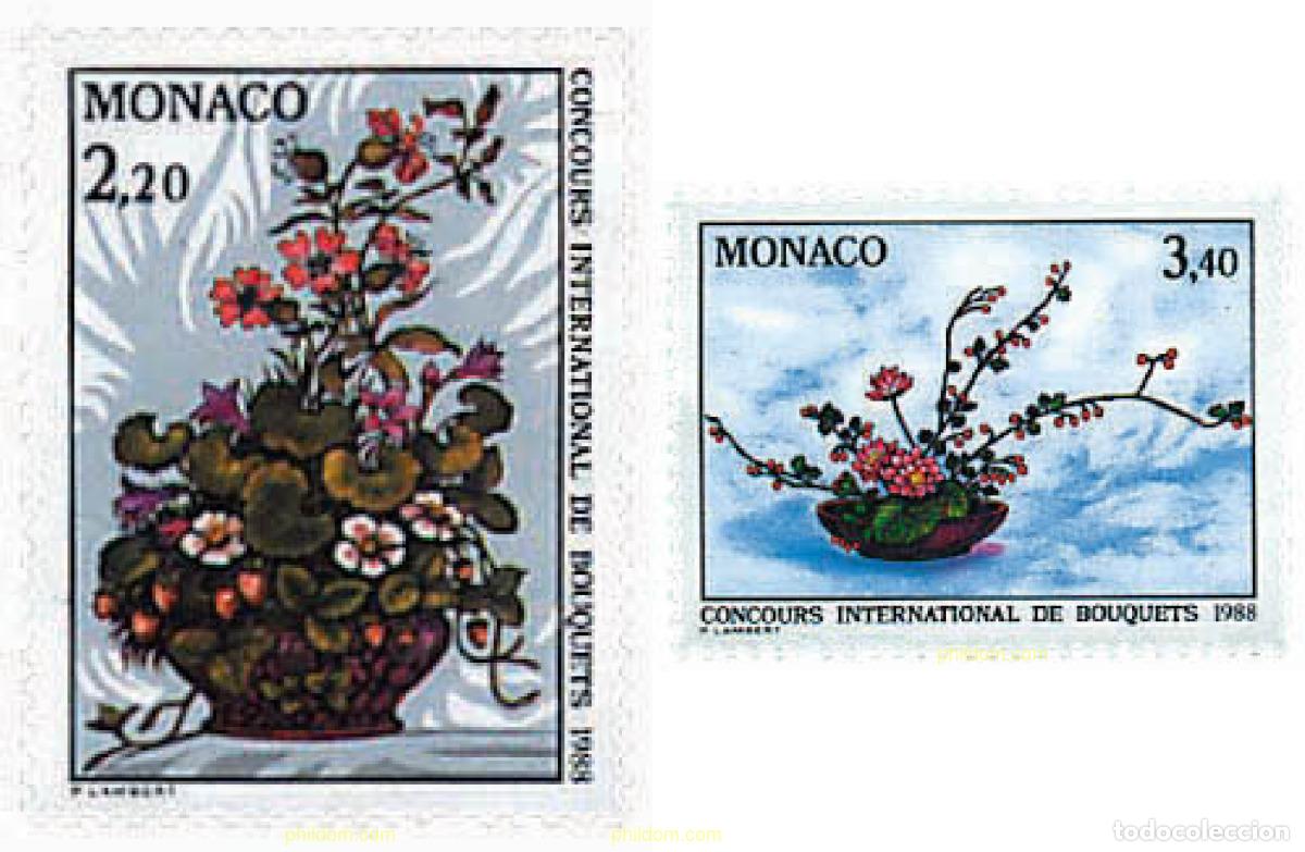 Timbres: 96964 MNH MONACO 1987 CONCURSO INTERNACIONAL DE RAMOS DE FLORES