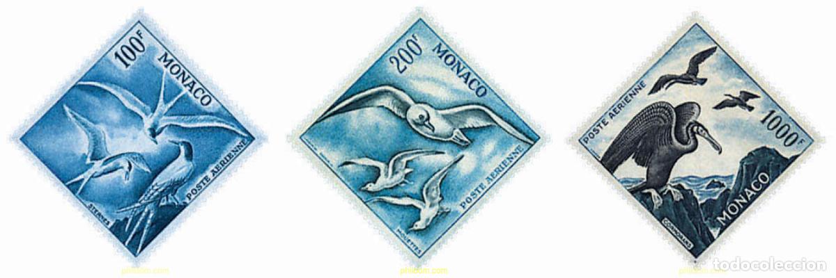 Briefmarken: 78670 MNH MONACO 1957 AVES MARINAS
