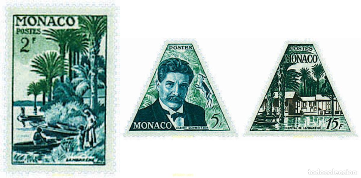 Sellos: 227630 MNH MONACO 1955 80 ANIVERSARIO DEL DOCTOR ALBERT SCHWEITZER